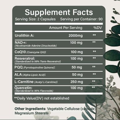 Urolithin A supplement 2000mg - 180 capsules