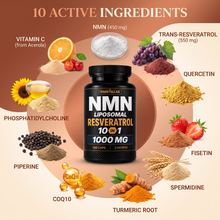 NMN + Resveratrol - 1000mg - 10 in 1