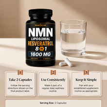 NMN + Resveratrol - 1600mg - 8 in 1