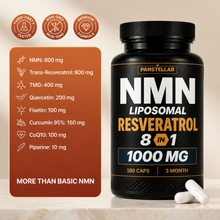 NMN + Resveratrol - 1600mg - 8 in 1