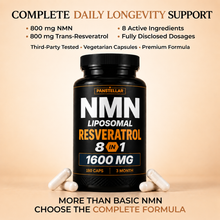 NMN + Resveratrol - 1600mg - 8 in 1