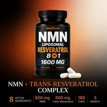 NMN + Resveratrol - 1600mg - 8 in 1