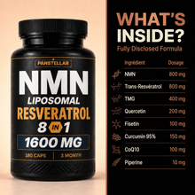NMN + Resveratrol - 1600mg - 8 in 1