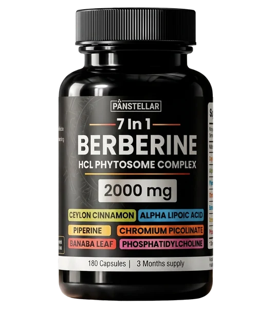 Berberine HCl Phytosome Complex 2000mg – 180 Vegan Capsules
